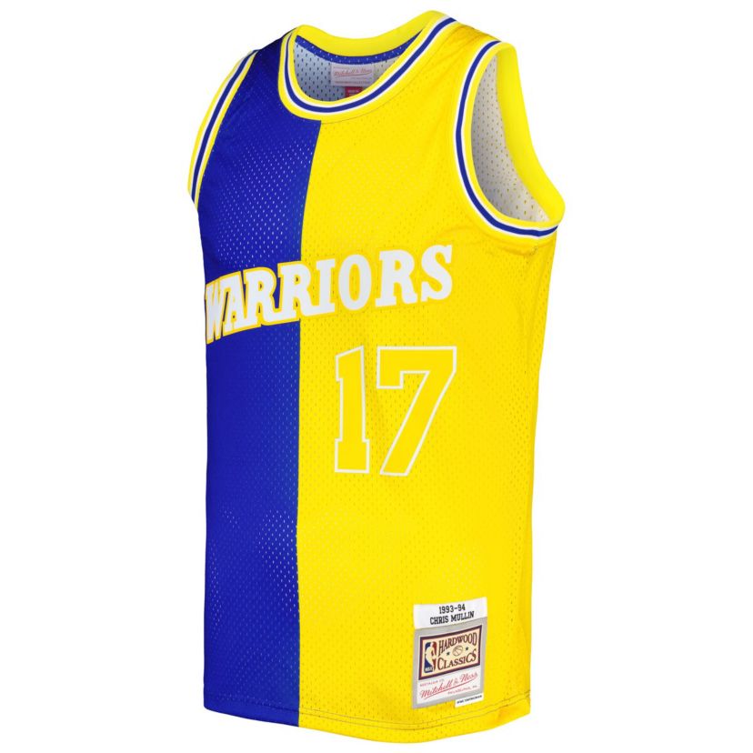 NBA Chris Mullin Golden State Warriors Hardwood Classics 1993/94 Split Swingman Jersey