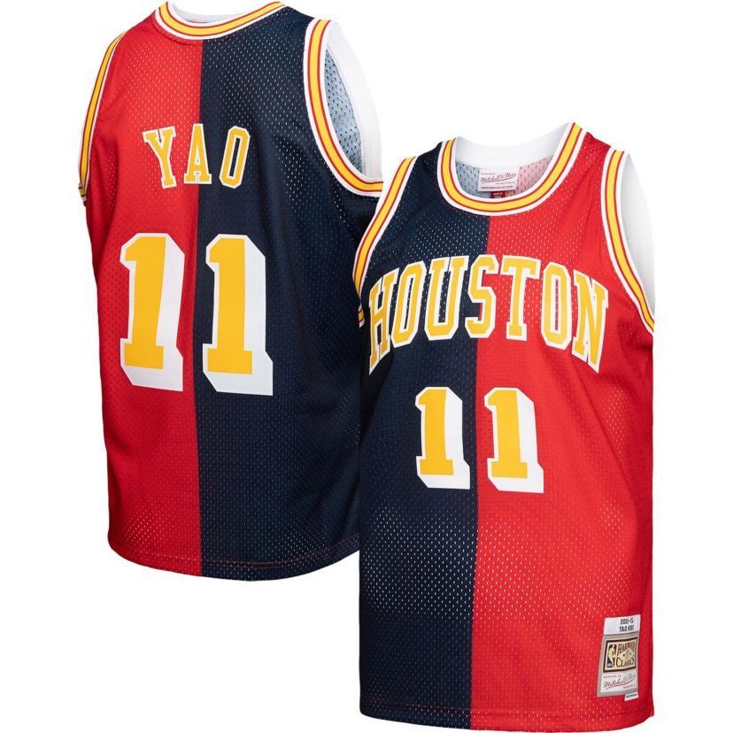 NBA Yao Ming Houston Rockets Hardwood Classics 2004/05 Split Swingman Jersey