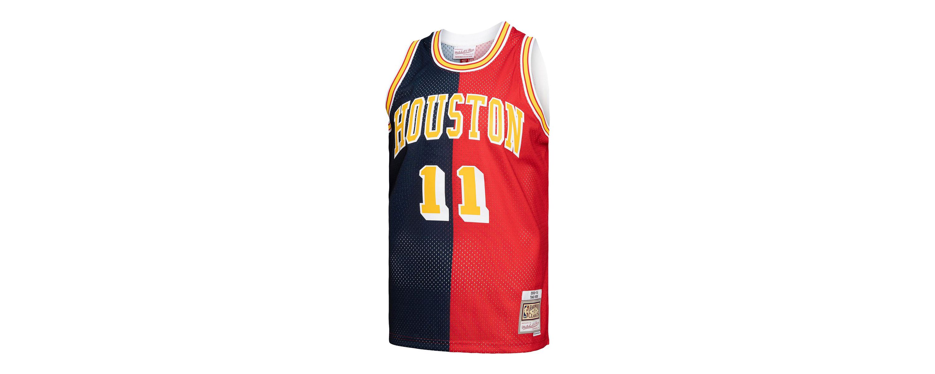 NBA Yao Ming Houston Rockets Hardwood Classics 2004/05 Split Swingman Jersey