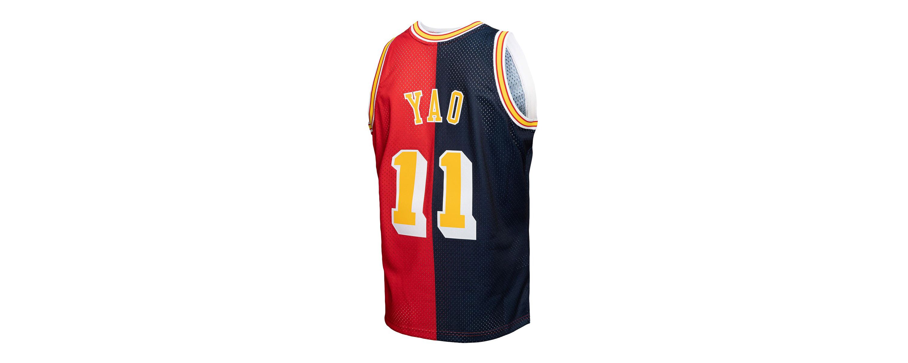NBA Yao Ming Houston Rockets Hardwood Classics 2004/05 Split Swingman Jersey
