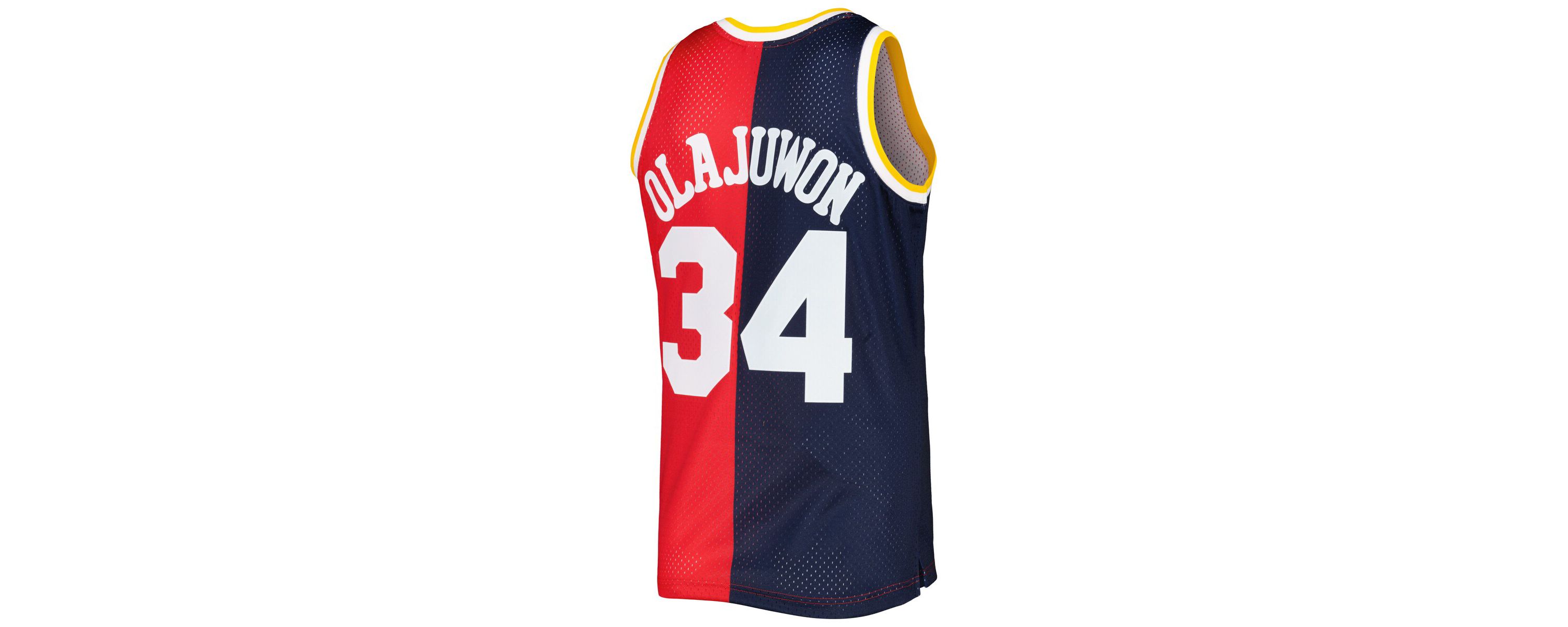 NBA Hakeem Olajuwon Houston Rockets Hardwood Classics 1993/94 Split Swingman Jersey