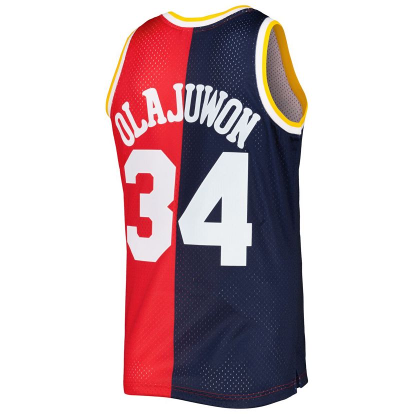 NBA Hakeem Olajuwon Houston Rockets Hardwood Classics 1993/94 Split Swingman Jersey