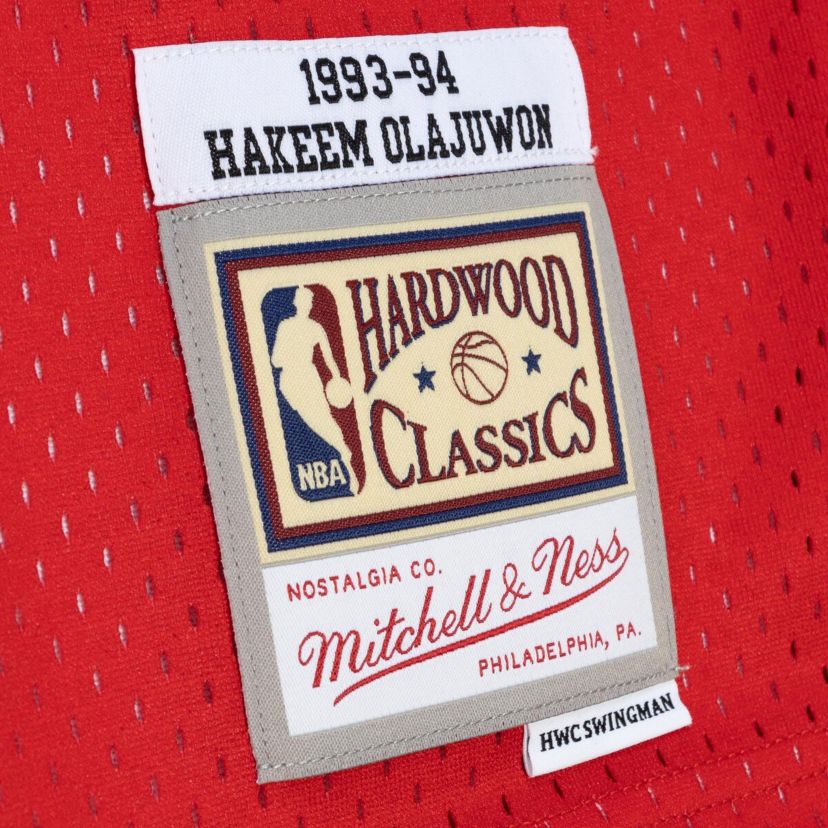 NBA Hakeem Olajuwon Houston Rockets Hardwood Classics 1993/94 Split Swingman Jersey