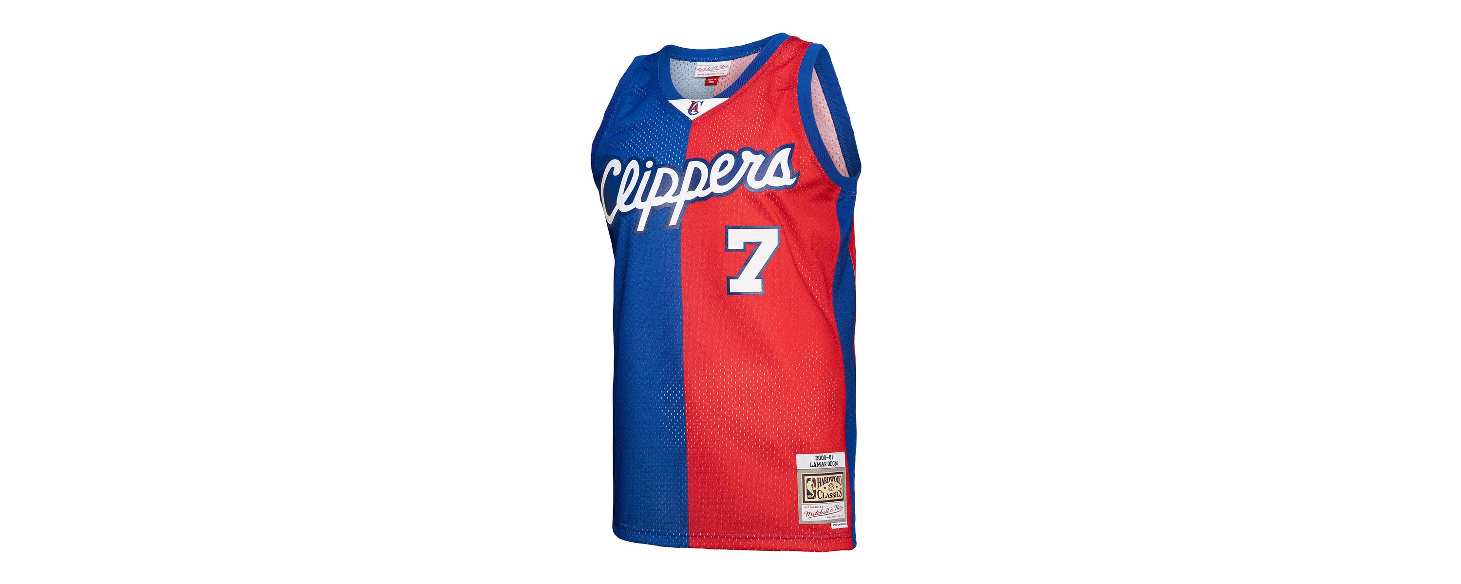 Los Angeles Clippers NBA Lamar Odom LA Clippers Hardwood Classics 2000/01 Split Swingman Jersey