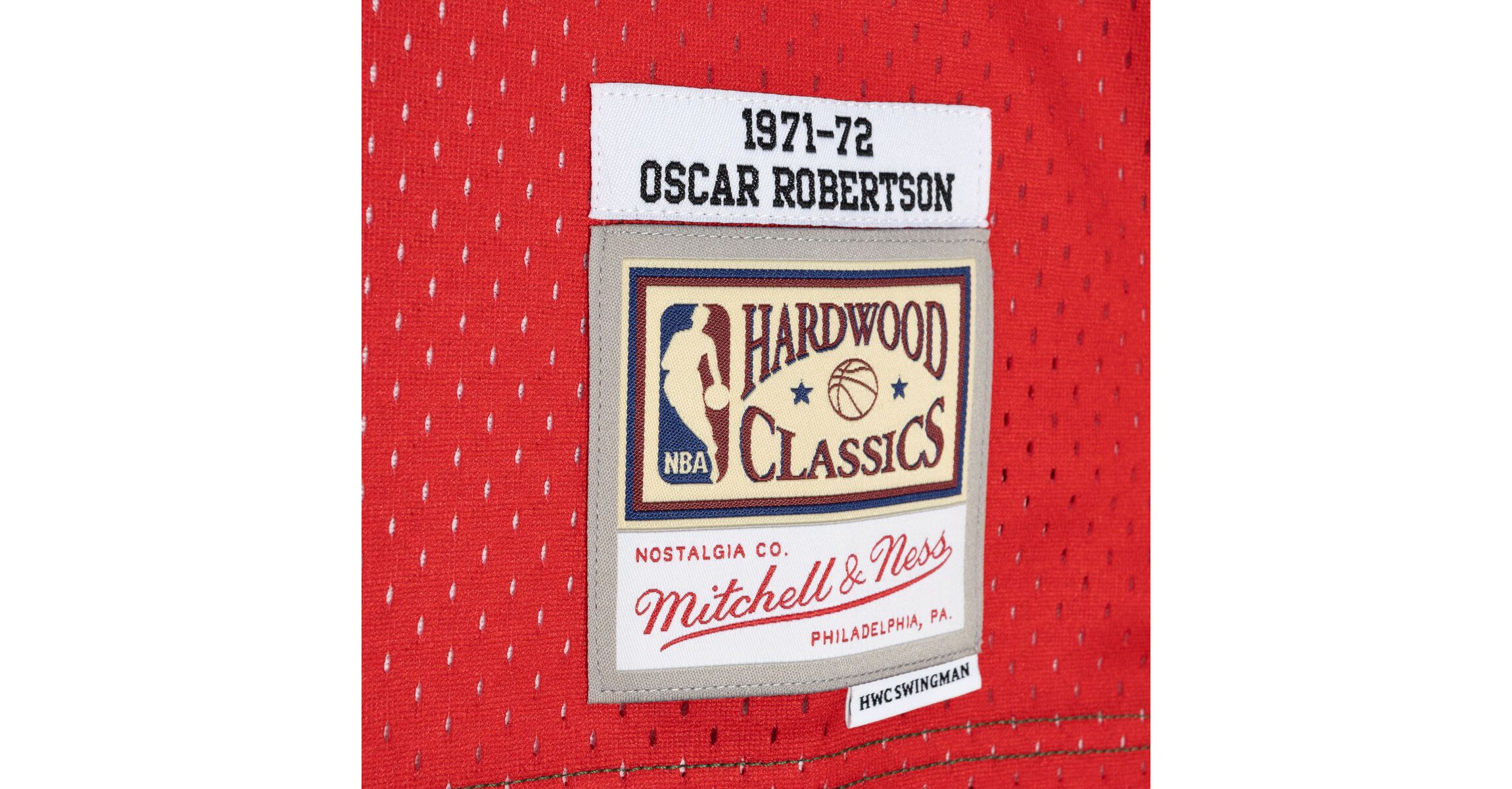 NBA Oscar Robertson Green/Red Milwaukee Bucks Hardwood Classics 1971/72 Split Swingman Jersey