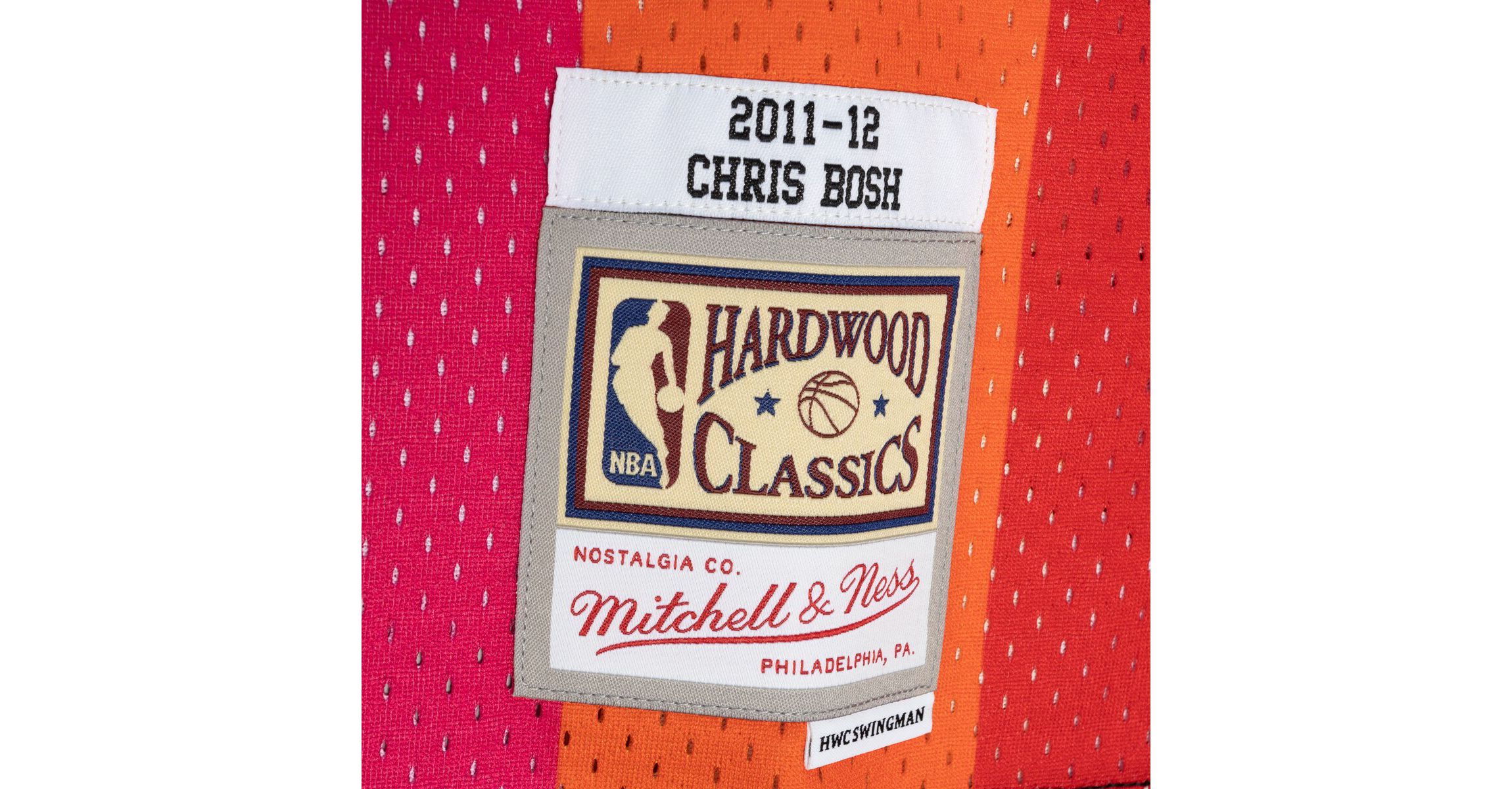 NBA Chris Bosh Miami Heat Hardwood Classics 2011/12 Split Swingman Jersey