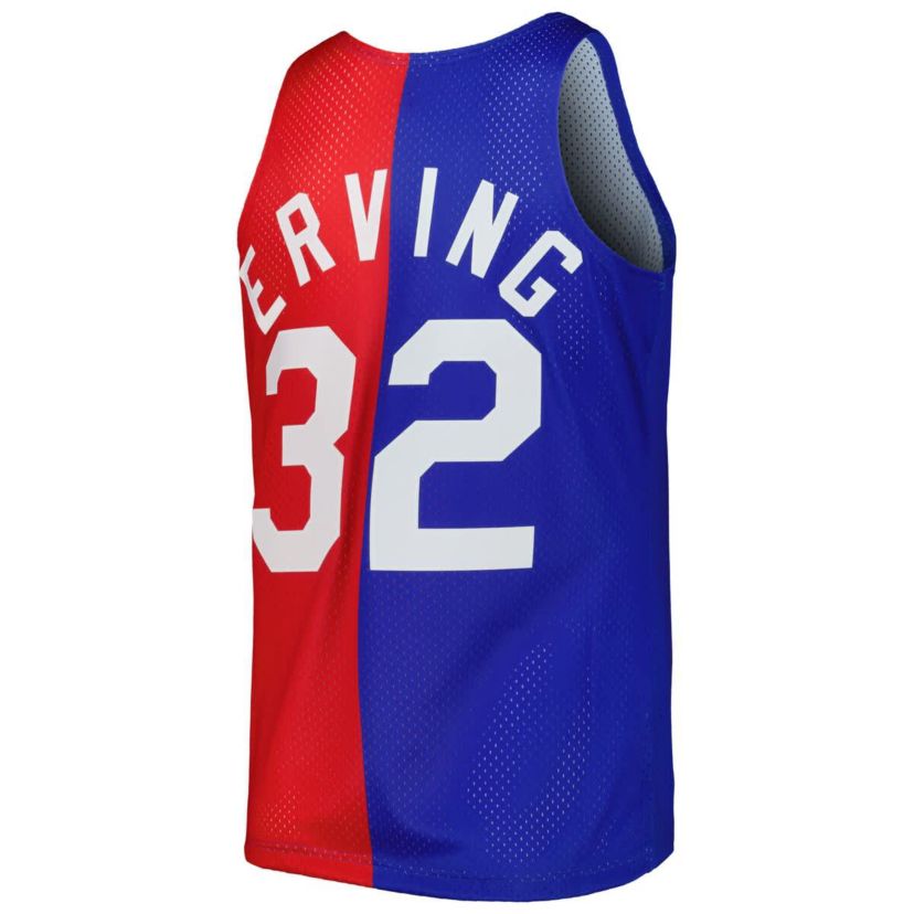 Hardwood Classic Teams Julius Erving Blue/Red Hardwood Classics 1973/74 Split Swingman Jersey
