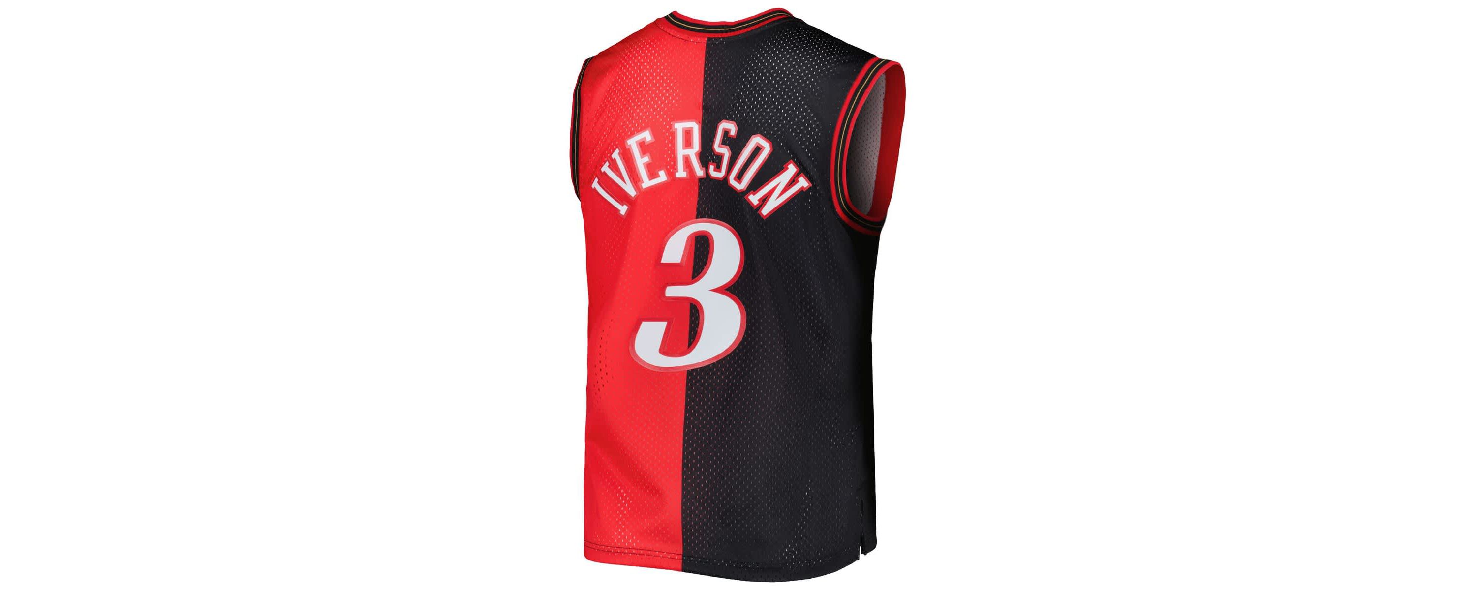 NBA Allen Iverson Philadelphia 76ers Hardwood Classics 2000/01 Split Swingman Jersey