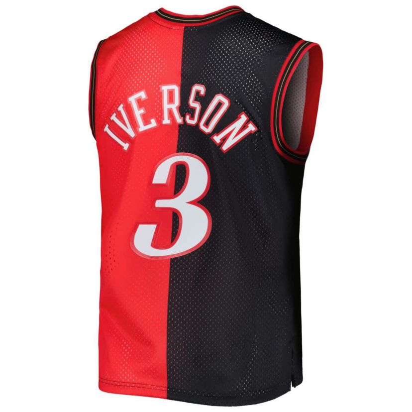 NBA Allen Iverson Philadelphia 76ers Hardwood Classics 2000/01 Split Swingman Jersey