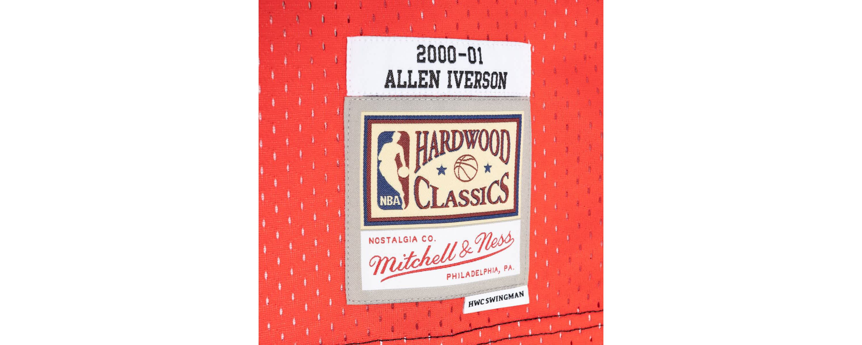 NBA Allen Iverson Philadelphia 76ers Hardwood Classics 2000/01 Split Swingman Jersey