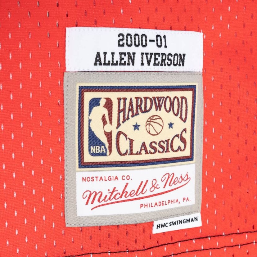NBA Allen Iverson Philadelphia 76ers Hardwood Classics 2000/01 Split Swingman Jersey