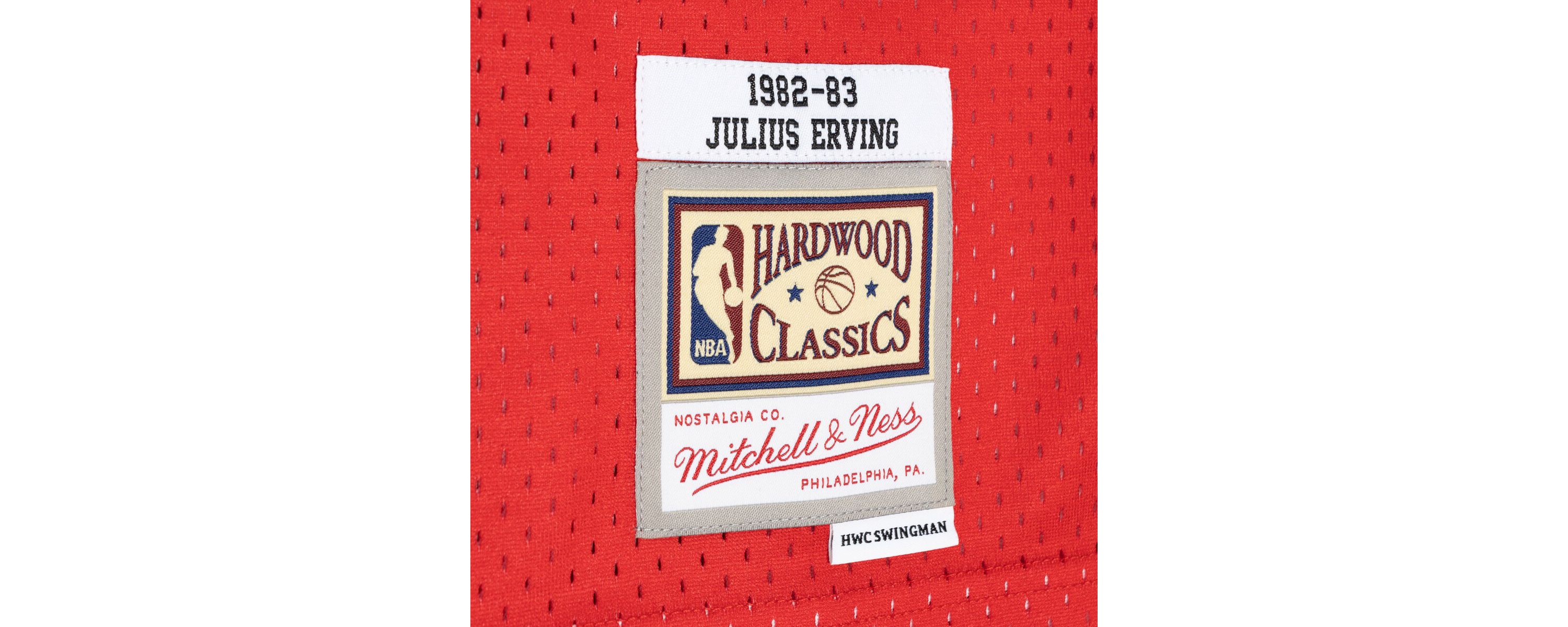 NBA Julius Erving Philadelphia 76ers Hardwood Classics 1982/83 Split Swingman Jersey