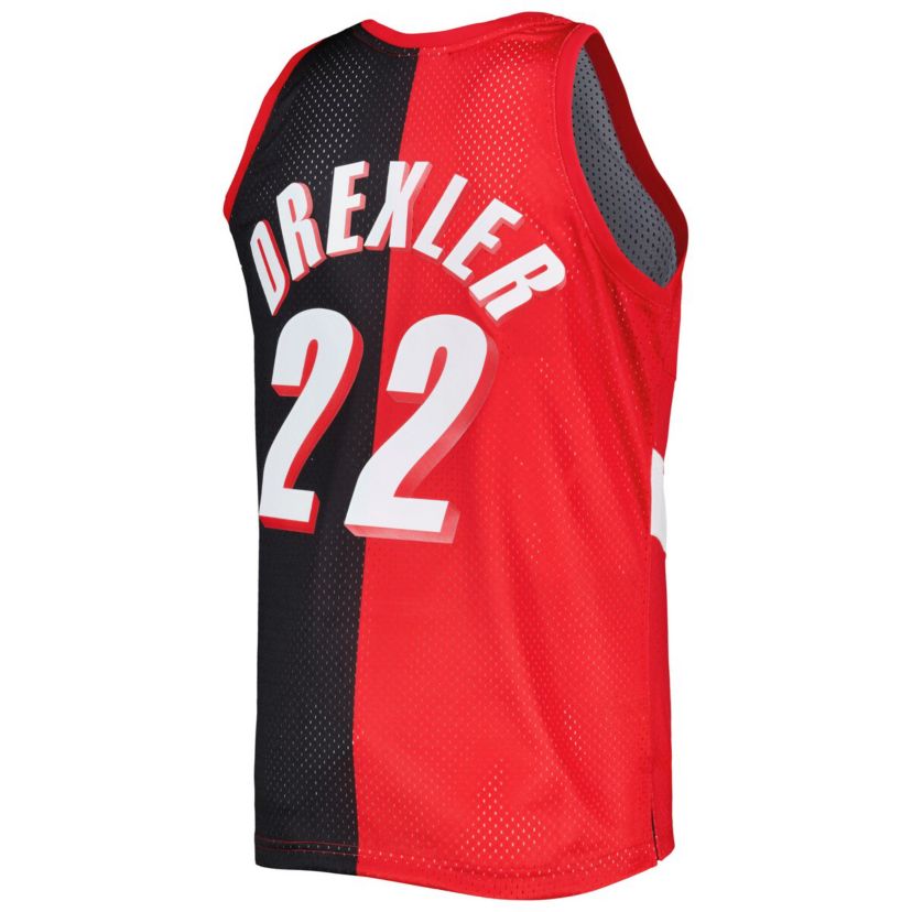 NBA Clyde Drexler Portland Trail Blazers Hardwood Classics 1991/92 Split Swingman Jersey