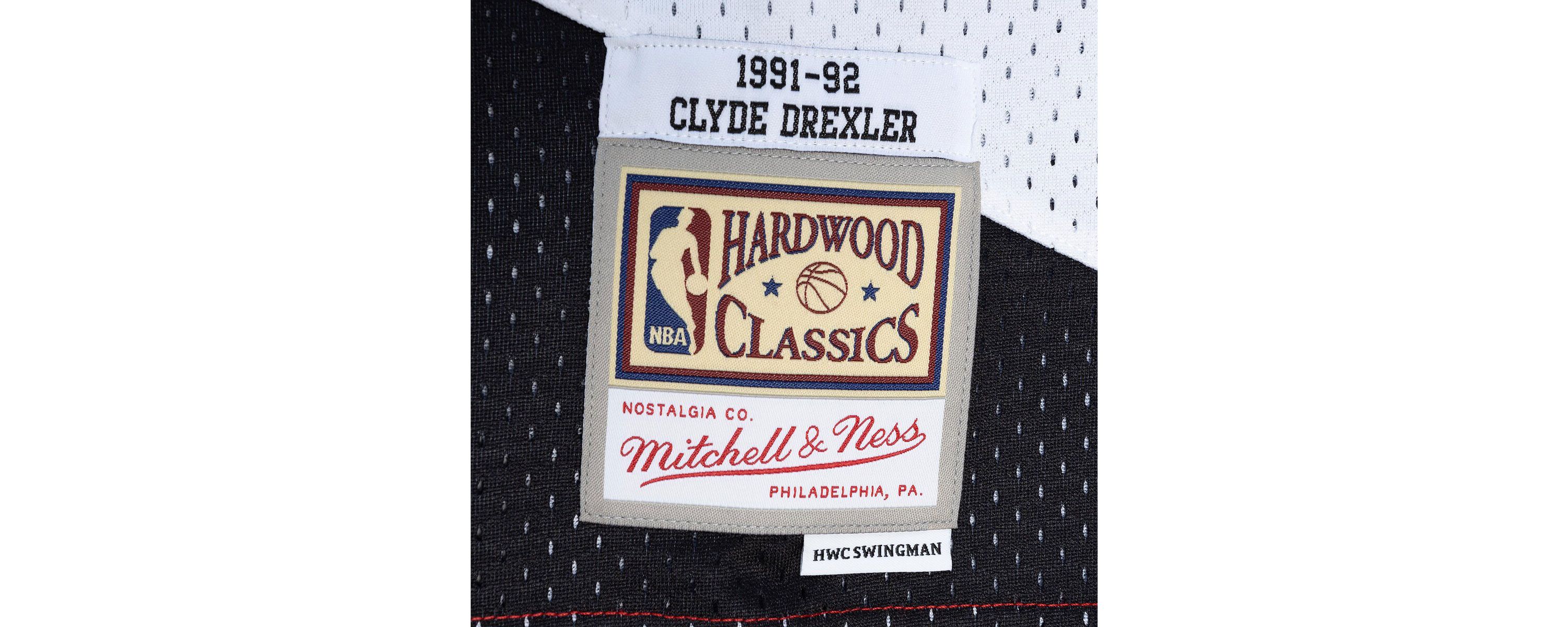 NBA Clyde Drexler Portland Trail Blazers Hardwood Classics 1991/92 Split Swingman Jersey