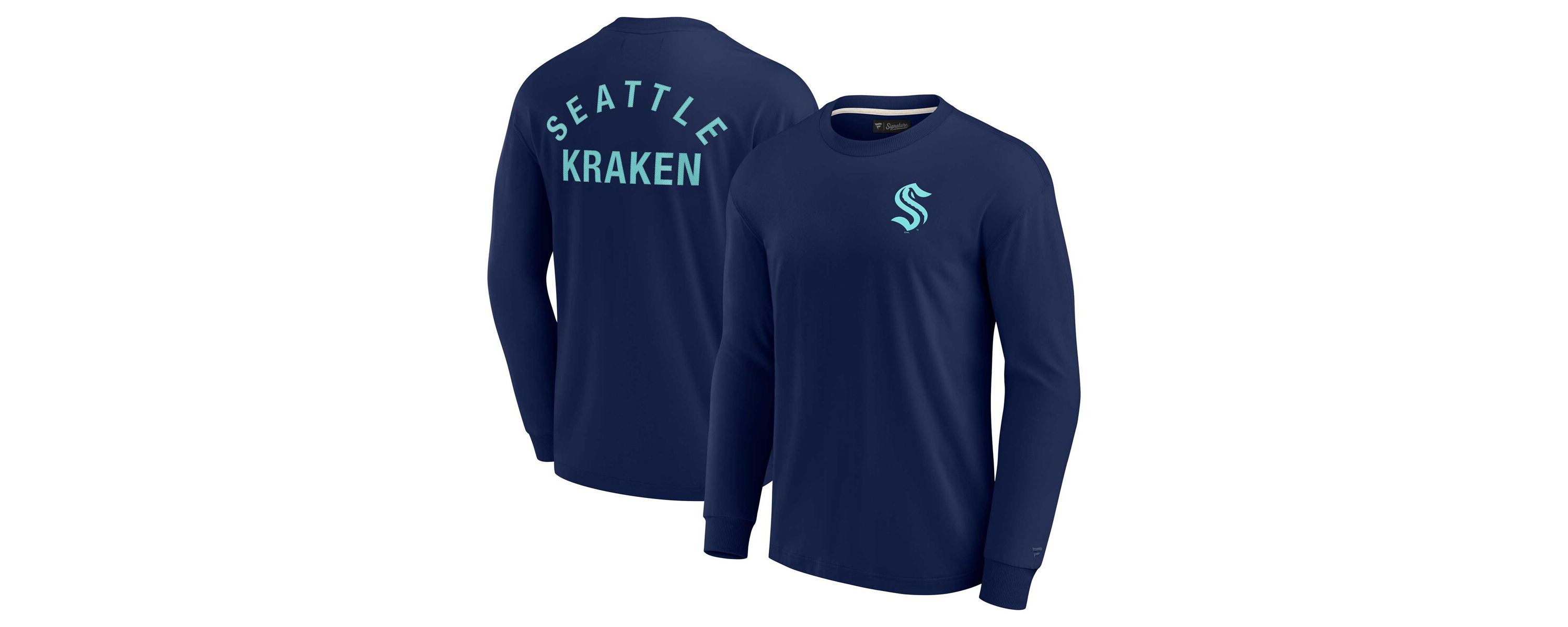 NHL Unisex Fanatics Seattle Kraken Elements Super Soft Long Sleeve T-Shirt