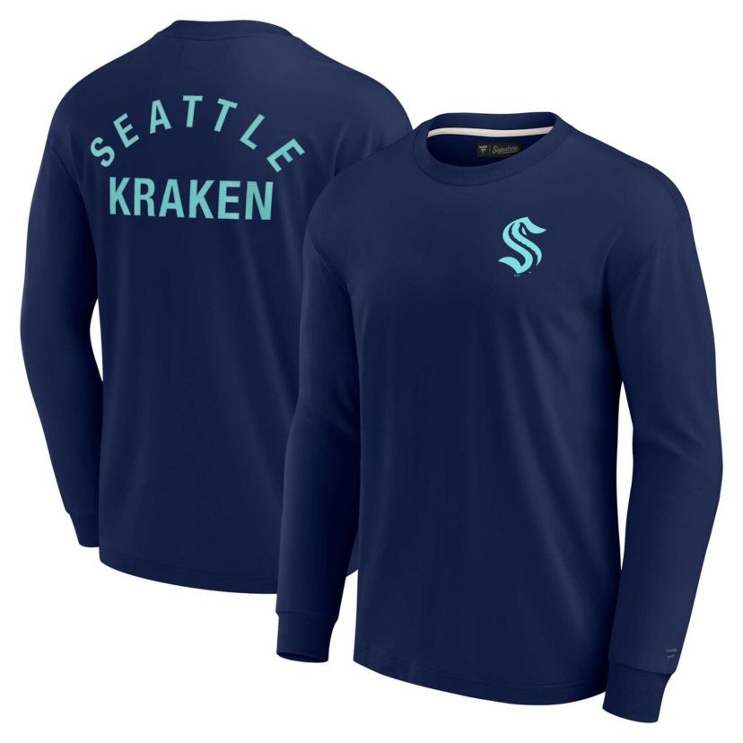 NHL Unisex Fanatics Seattle Kraken Elements Super Soft Long Sleeve T-Shirt