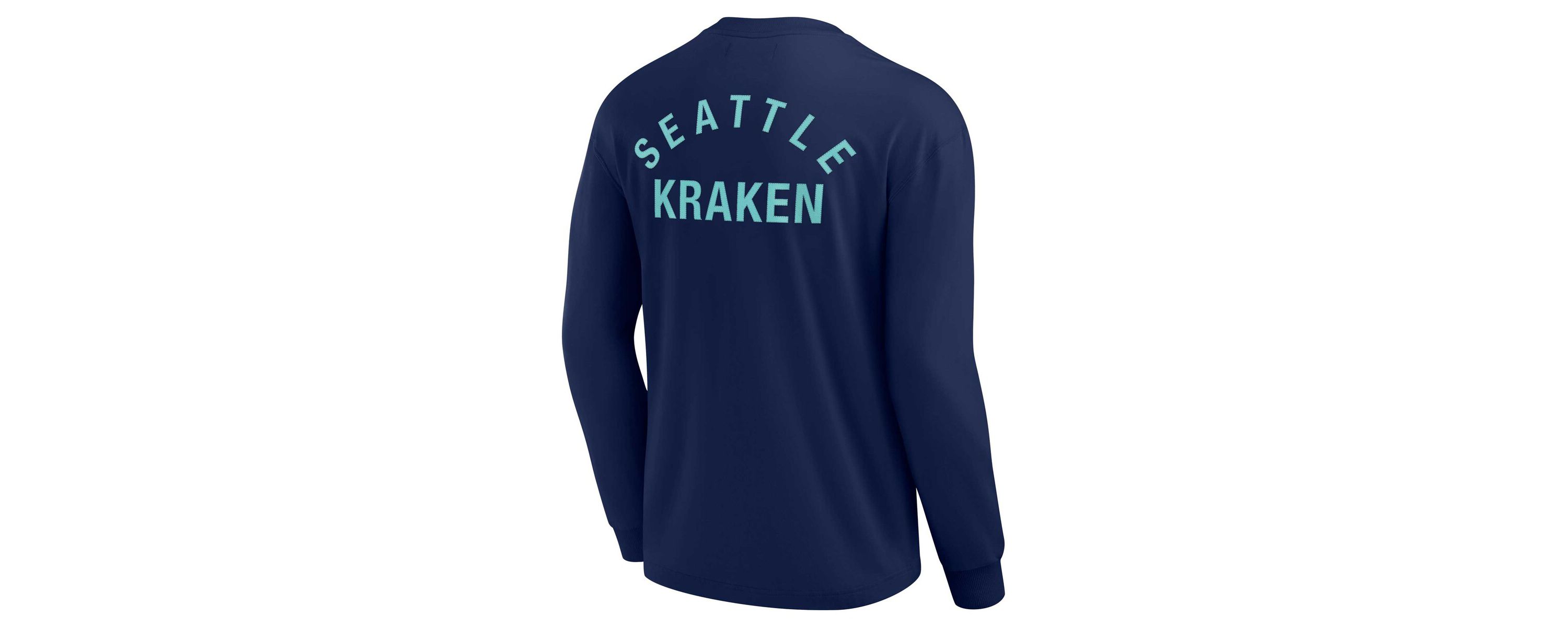 NHL Unisex Fanatics Seattle Kraken Elements Super Soft Long Sleeve T-Shirt