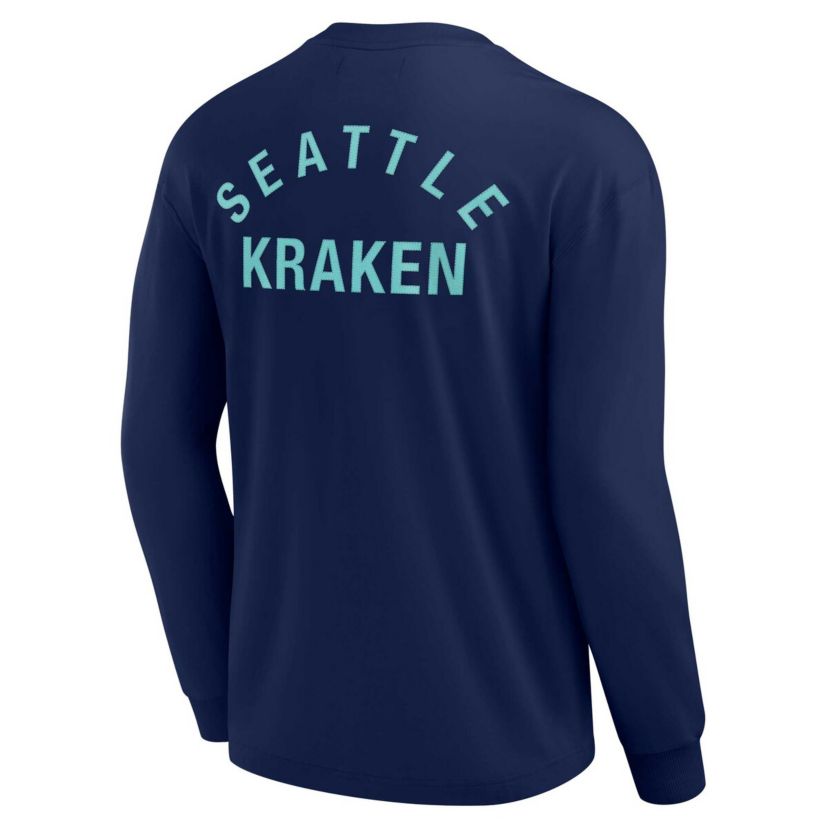 NHL Unisex Fanatics Seattle Kraken Elements Super Soft Long Sleeve T-Shirt