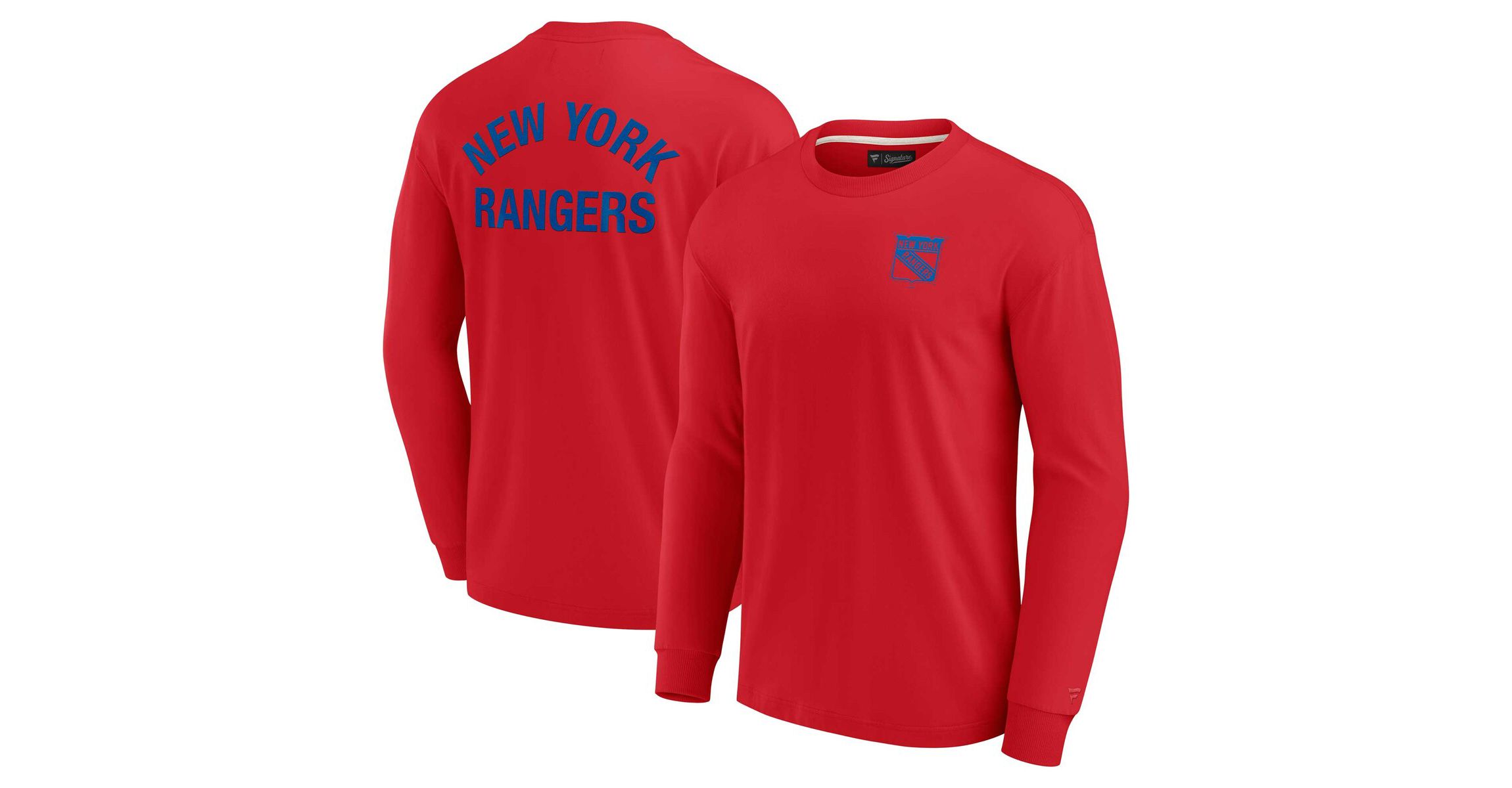 NHL Unisex Fanatics New York Rangers Elements Super Soft Long Sleeve T-Shirt