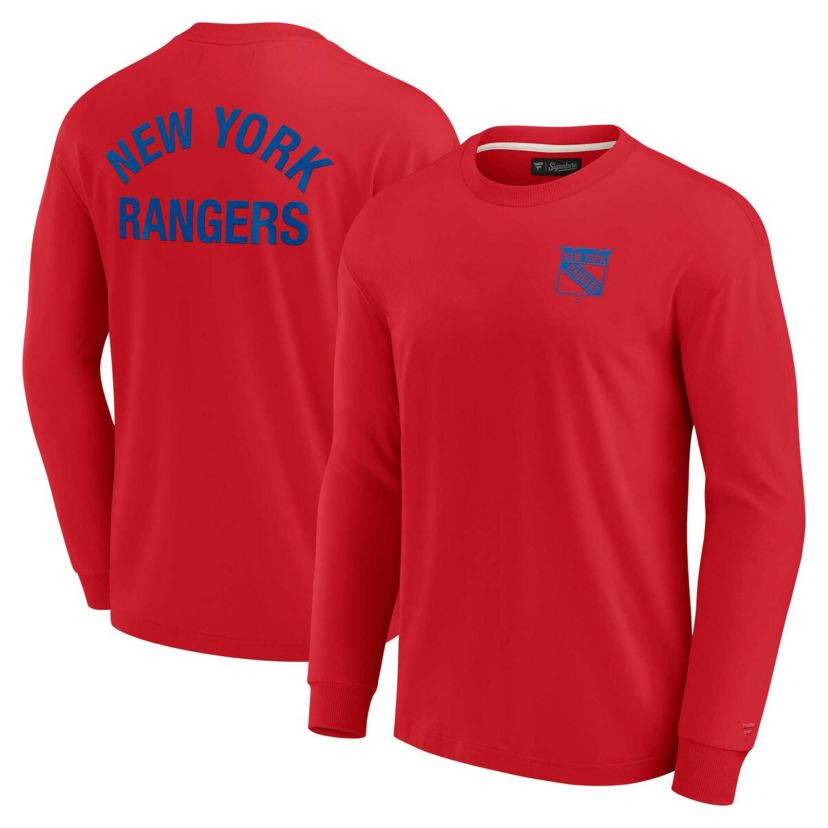 NHL Unisex Fanatics New York Rangers Elements Super Soft Long Sleeve T-Shirt