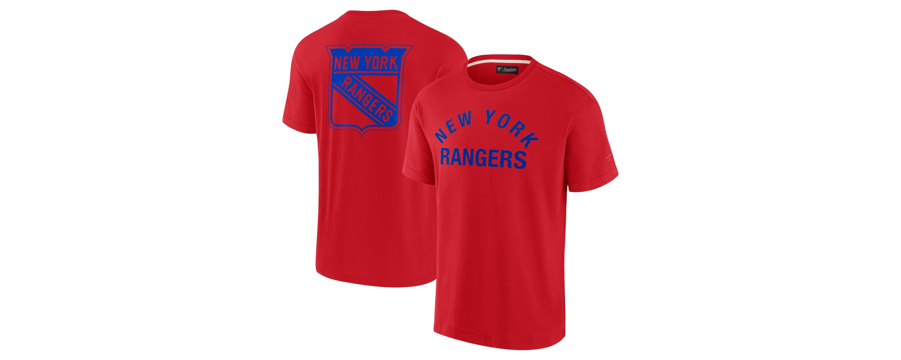 NHL Unisex New York Rangers Elements Super Soft Short Sleeve T-Shirt
