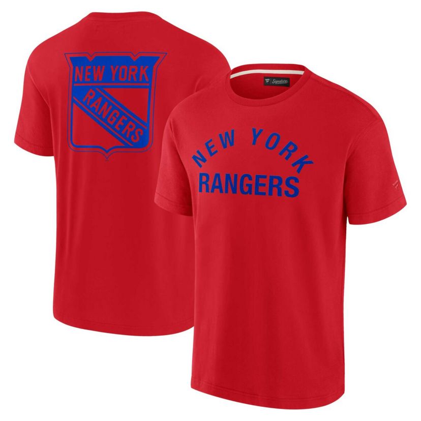 NHL Unisex New York Rangers Elements Super Soft Short Sleeve T-Shirt