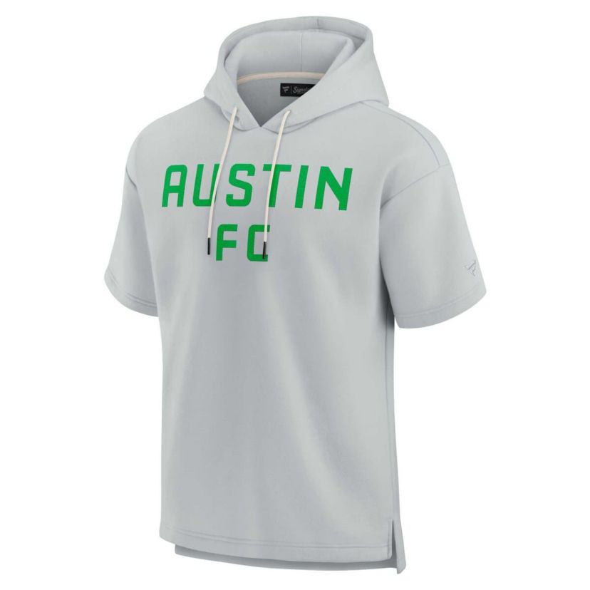 MLS Unisex Fanatics Austin FC Elements Super Soft Fleece Short Sleeve Pullover Hoodie