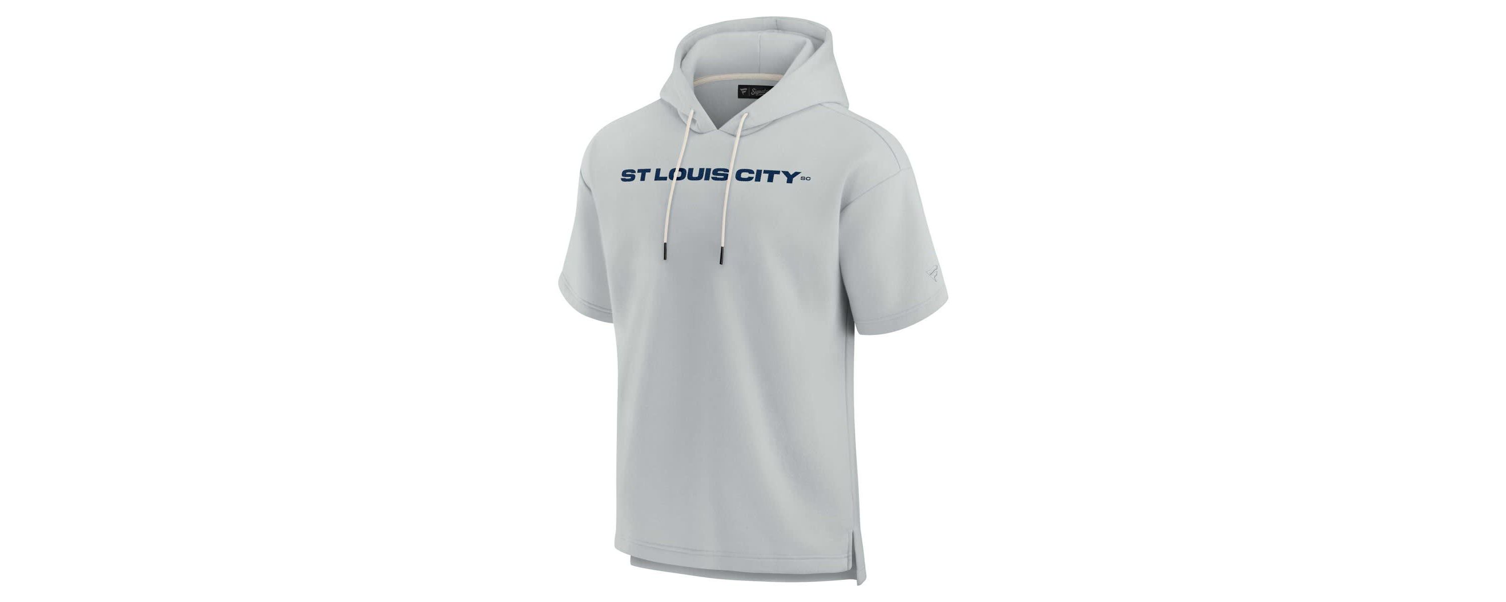 MLS Unisex Fanatics St. Louis City SC Elements Super Soft Fleece Short Sleeve Pullover Hoodie