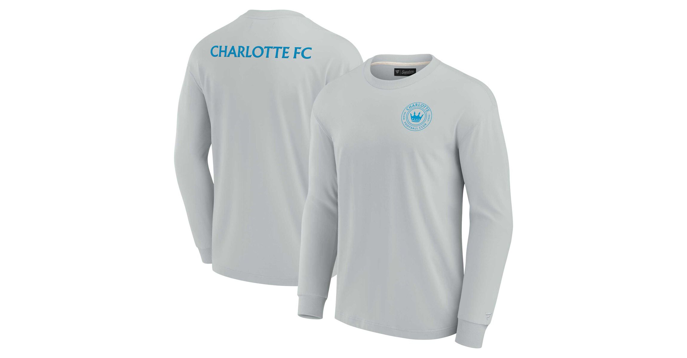 MLS Unisex Fanatics Charlotte FC Elements Super Soft Long Sleeve T-Shirt