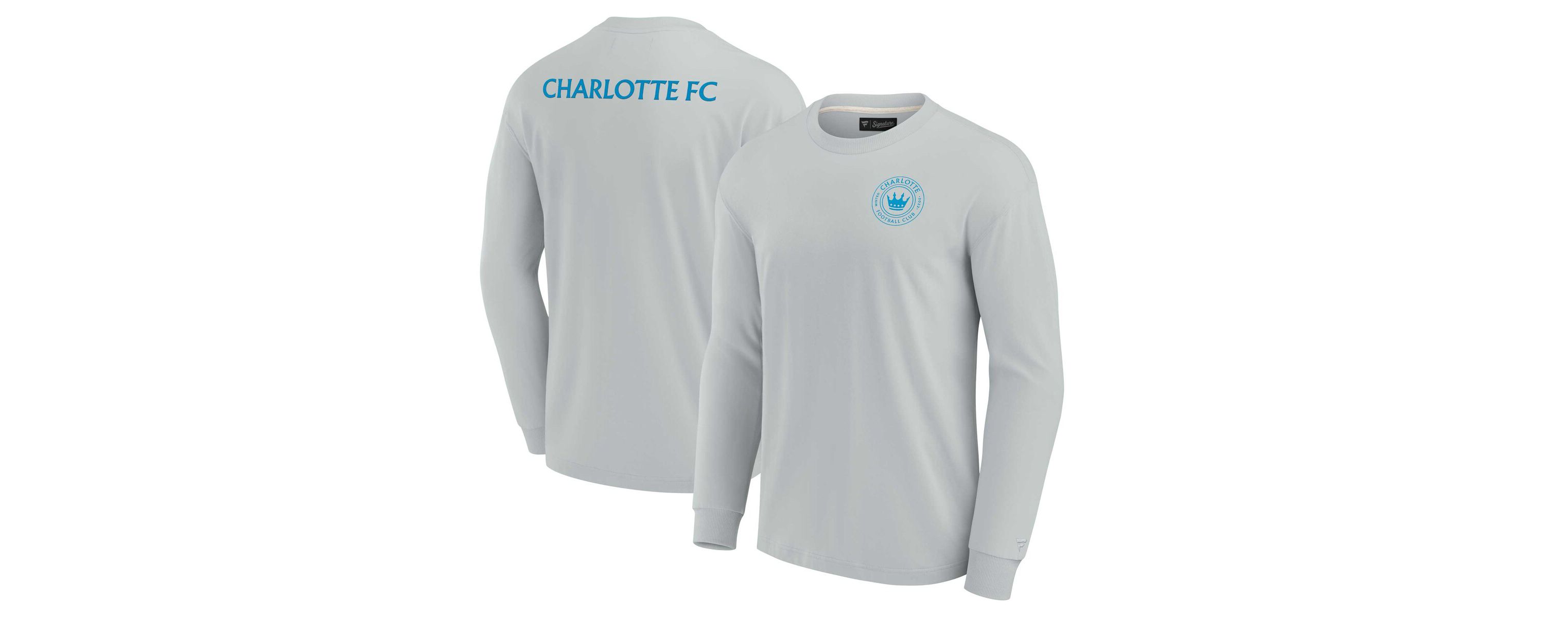 MLS Unisex Fanatics Charlotte FC Elements Super Soft Long Sleeve T-Shirt