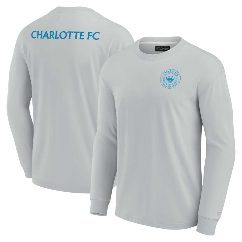 MLS Unisex Fanatics Charlotte FC Elements Super Soft Long Sleeve T-Shirt