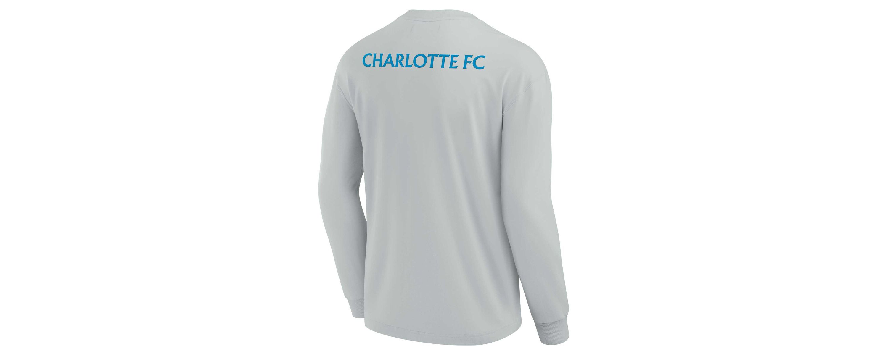MLS Unisex Fanatics Charlotte FC Elements Super Soft Long Sleeve T-Shirt