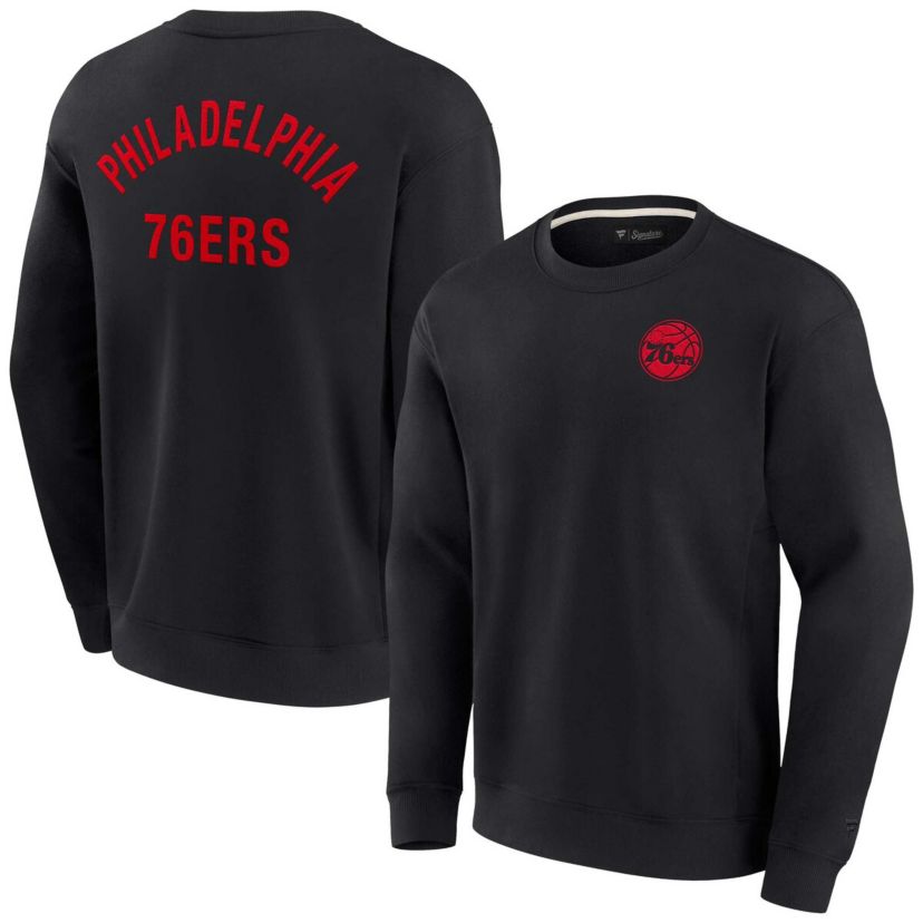 NBA Unisex Fanatics Philadelphia 76ers Elements Super Soft Fleece Pullover Sweatshirt