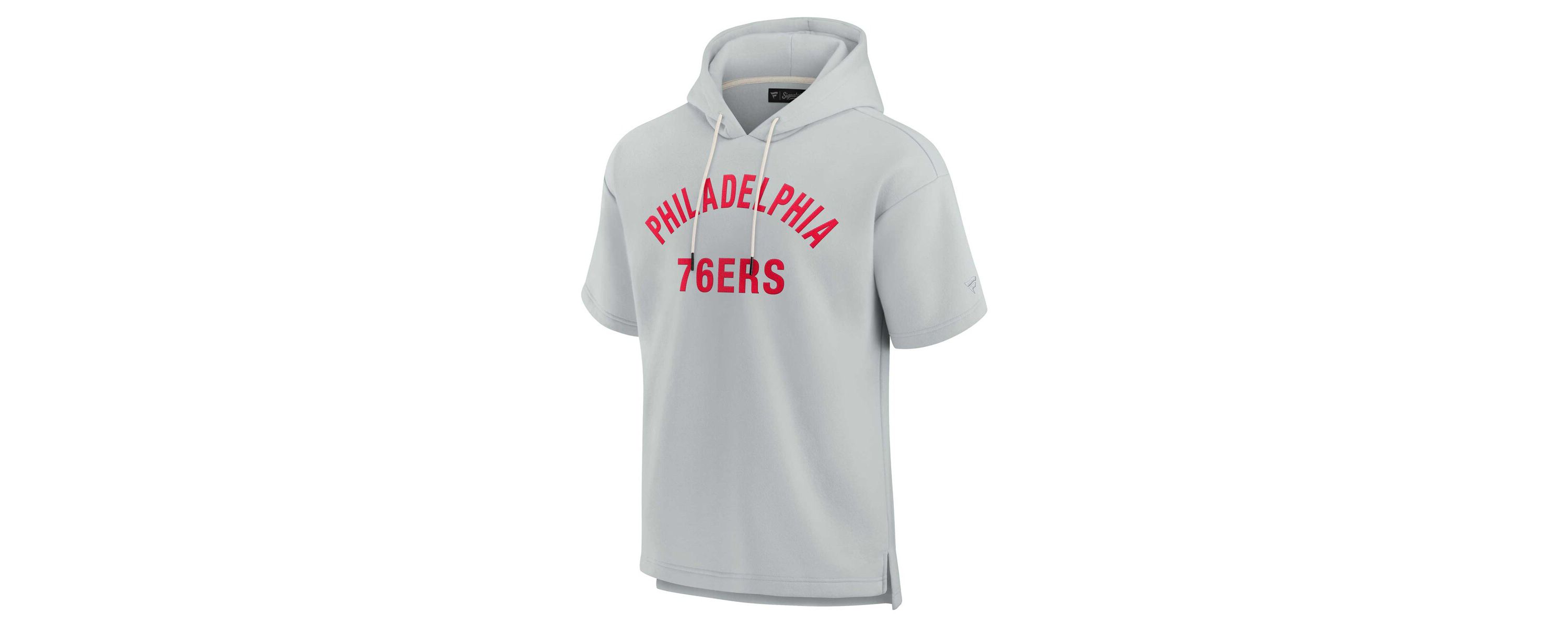 NBA Unisex Fanatics Philadelphia 76ers Elements Super Soft Fleece Short Sleeve Pullover Hoodie