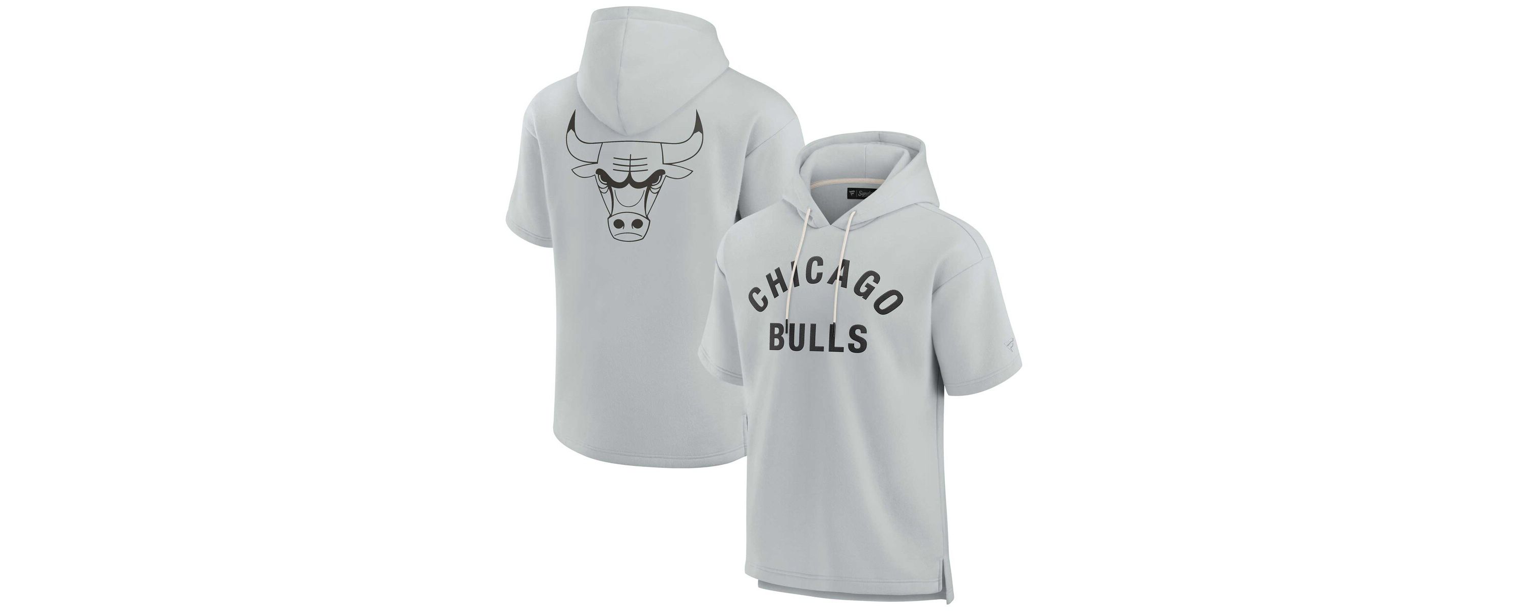NBA Unisex Fanatics Chicago Bulls Elements Super Soft Fleece Short Sleeve Pullover Hoodie
