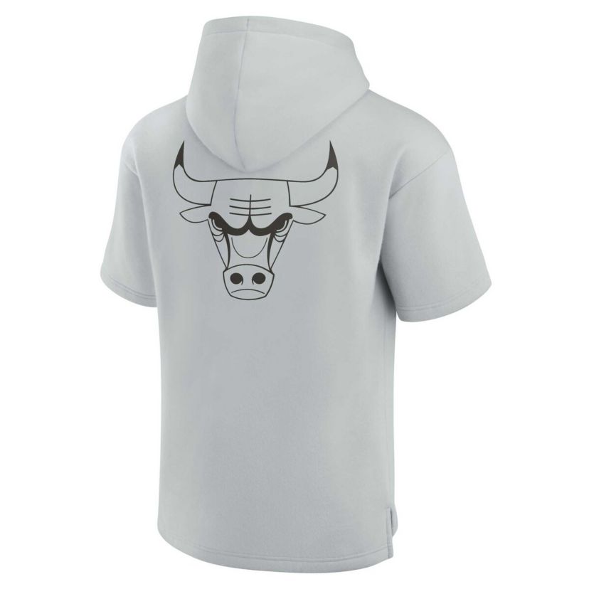 NBA Unisex Fanatics Chicago Bulls Elements Super Soft Fleece Short Sleeve Pullover Hoodie