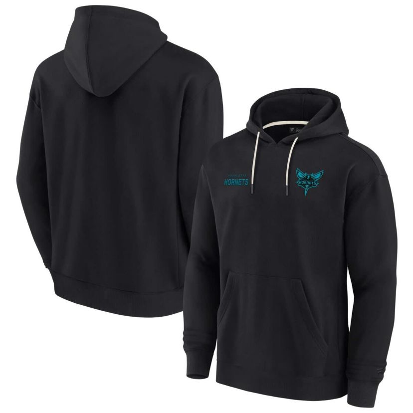 NBA Unisex Fanatics Charlotte Hornets Elements Super Soft Fleece Pullover Hoodie