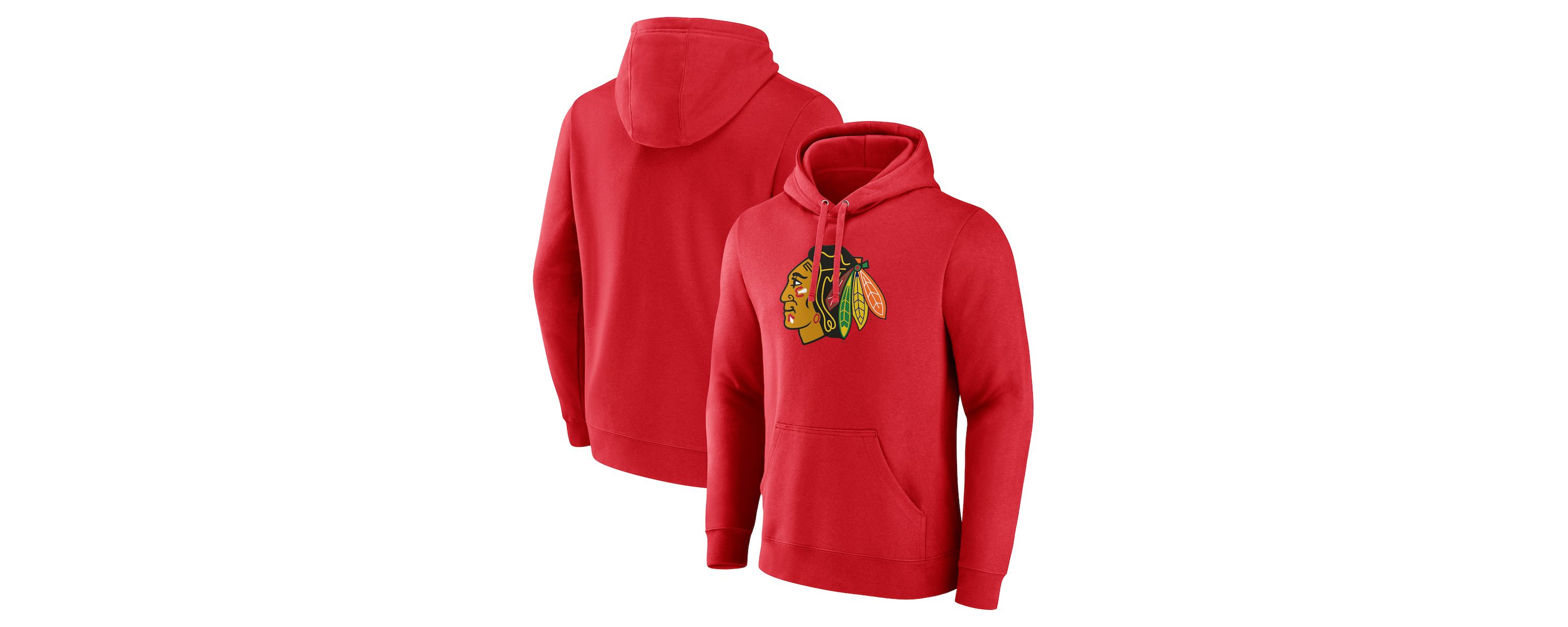 NHL Chicago Blackhawks Primary Logo Pullover Hoodie