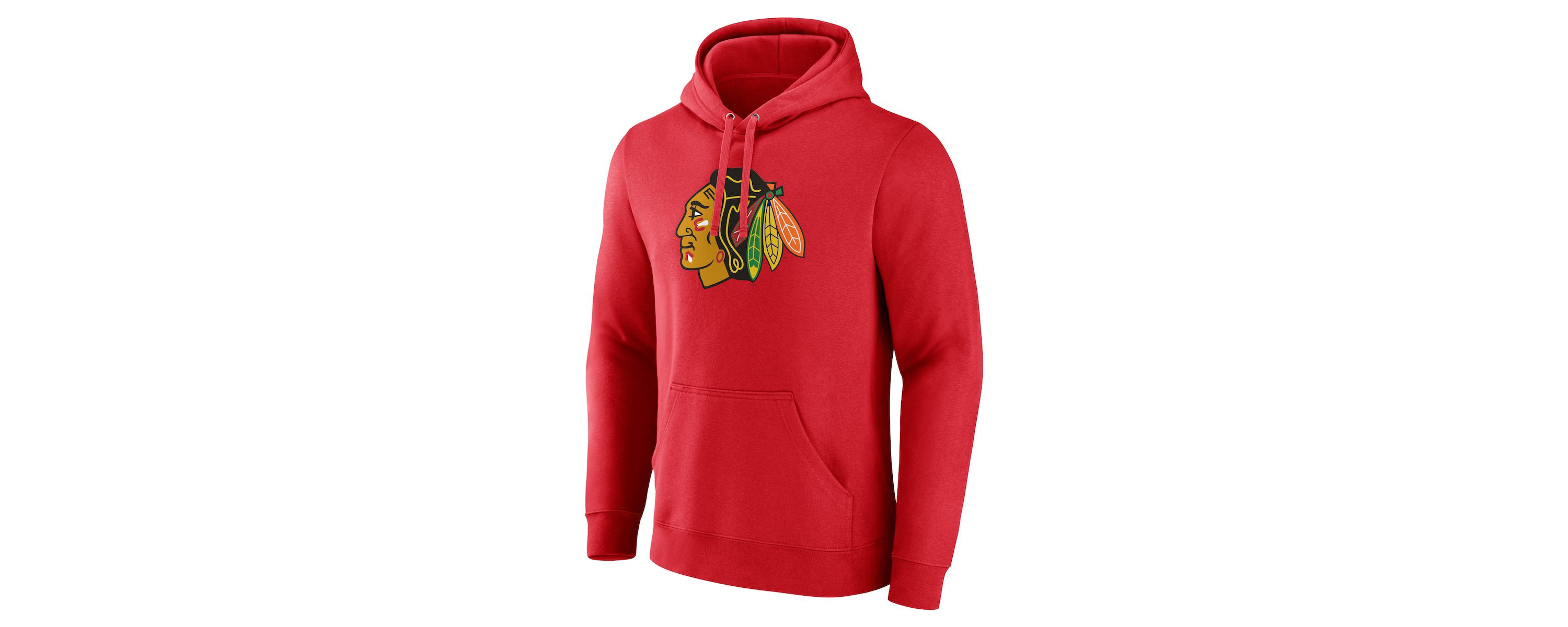 NHL Chicago Blackhawks Primary Logo Pullover Hoodie