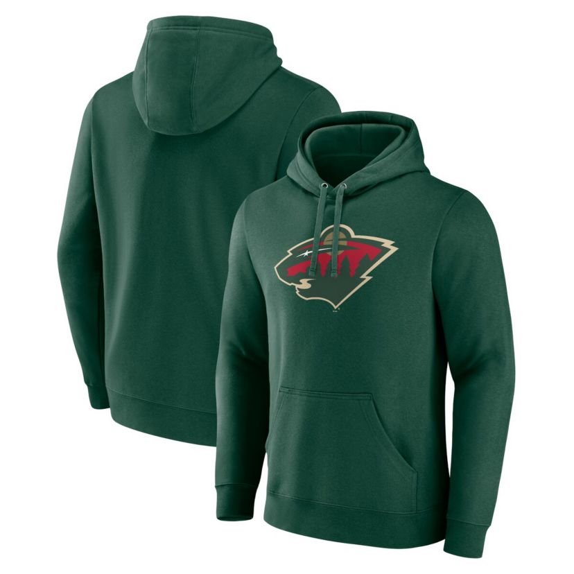 NHL Minnesota Wild Primary Logo Pullover Hoodie