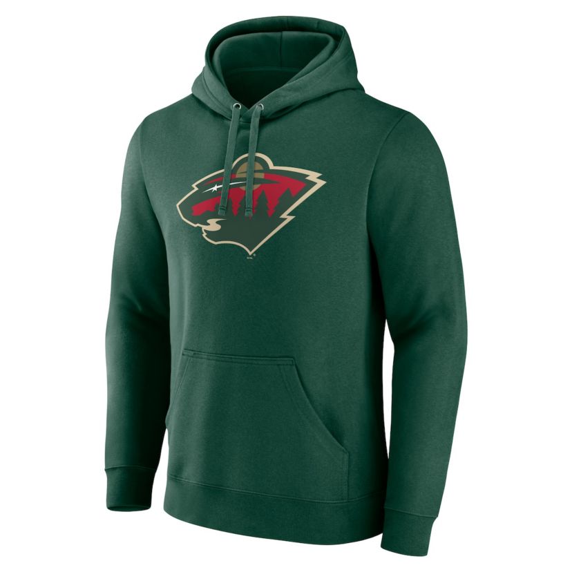 NHL Minnesota Wild Primary Logo Pullover Hoodie