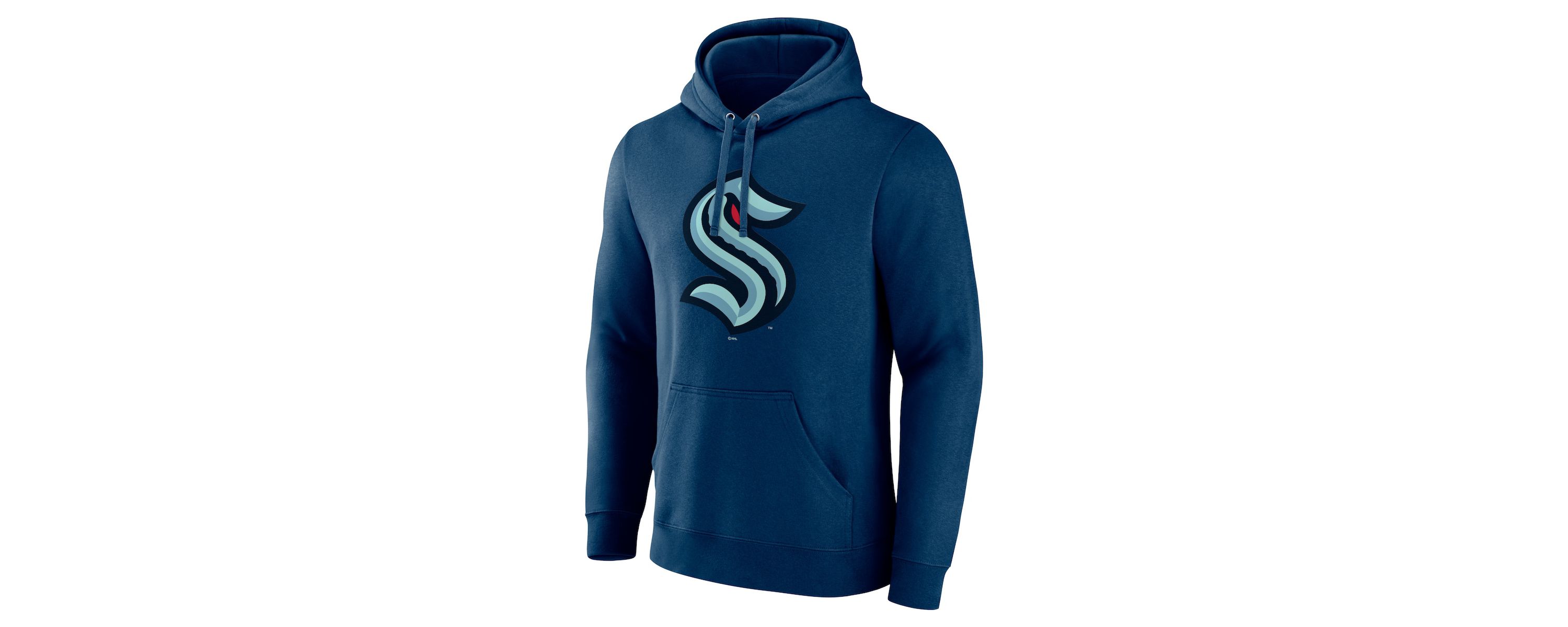 NHL Deep Sea Seattle Kraken Primary Logo Pullover Hoodie