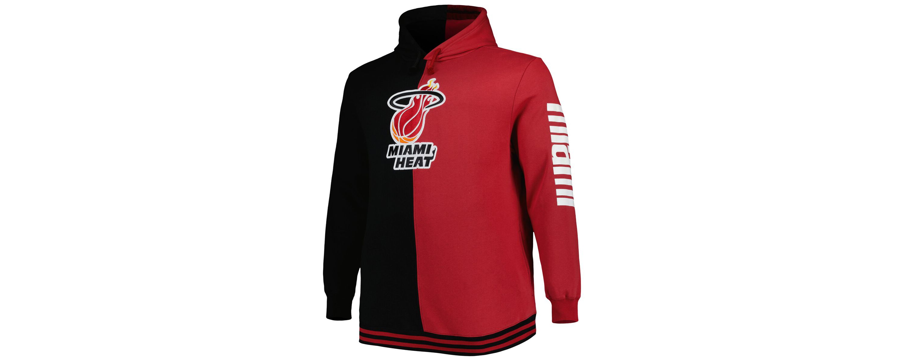 NBA Miami Heat Big & Tall Hardwood Classics Split Pullover Hoodie