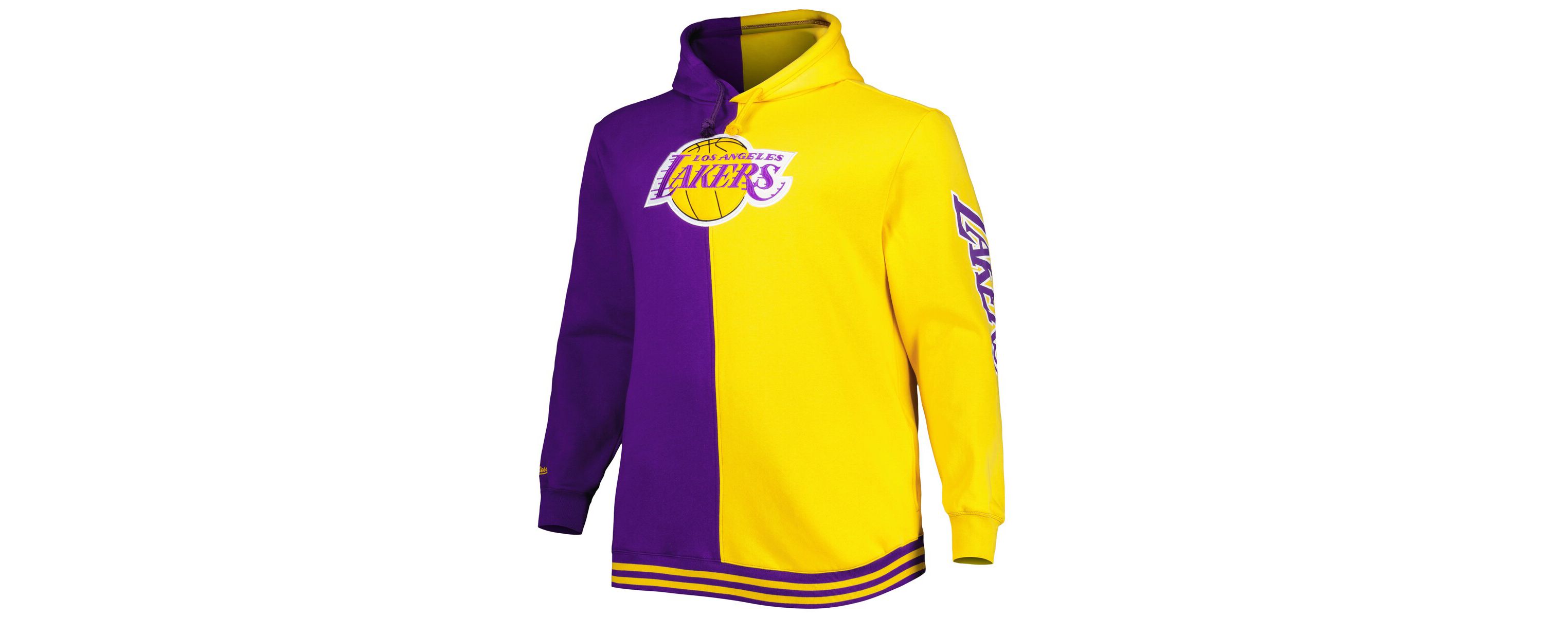 NBA Los Angeles Lakers Big & Tall Hardwood Classics Split Pullover Hoodie