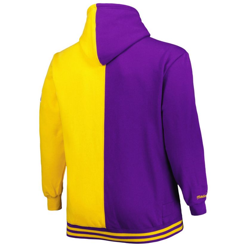 NBA Los Angeles Lakers Big & Tall Hardwood Classics Split Pullover Hoodie