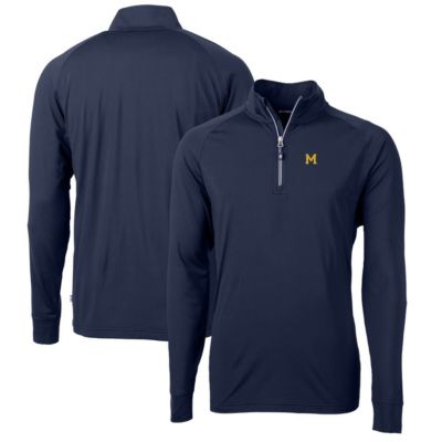 NCAA Michigan Wolverines Adapt Eco Knit Stretch Recycled Big & Tall Quarter-Zip Pullover Top