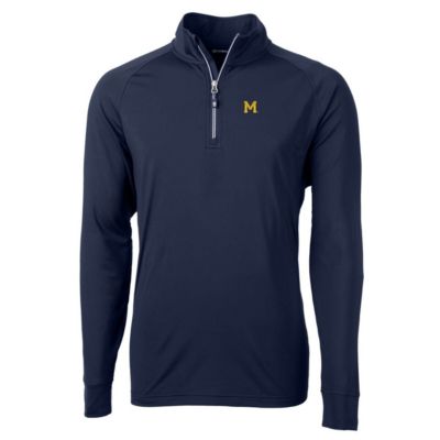 NCAA Michigan Wolverines Adapt Eco Knit Stretch Recycled Big & Tall Quarter-Zip Pullover Top