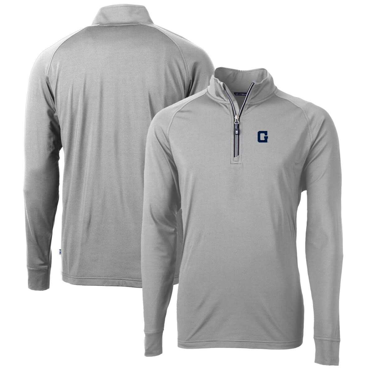 NCAA Georgetown Hoyas Adapt Eco Knit Stretch Recycled Big & Tall Quarter-Zip Pullover Top