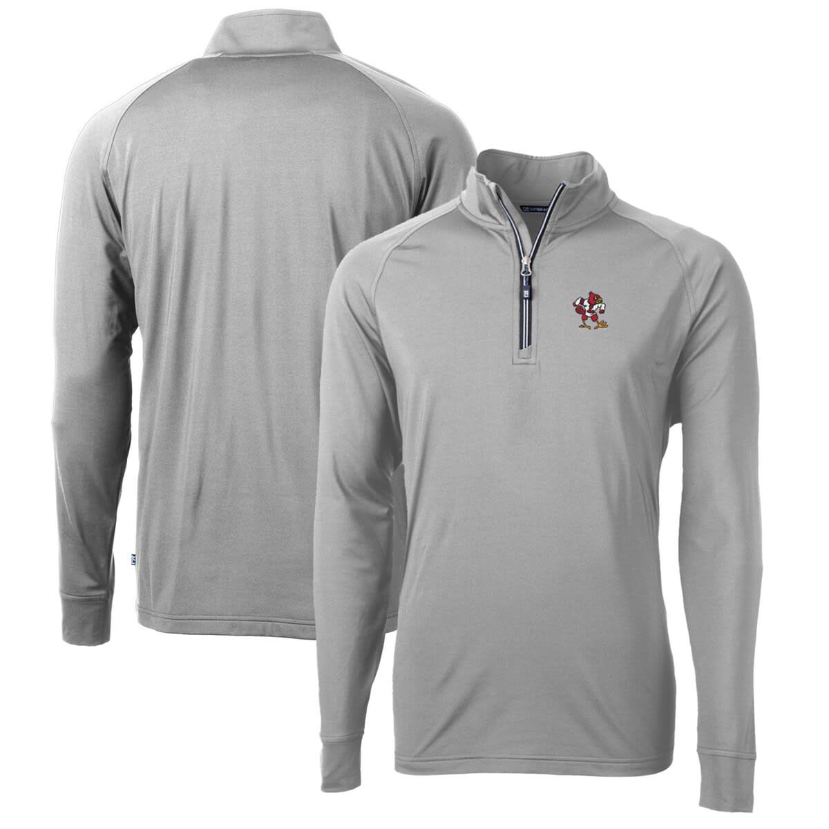 NCAA Louisville Cardinals Adapt Eco Knit Stretch Recycled Big & Tall Quarter-Zip Pullover Top