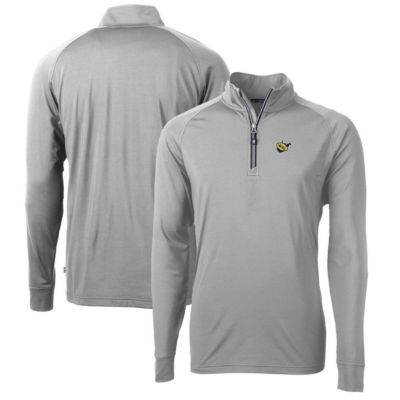 NCAA West Virginia Mountaineers Adapt Eco Knit Stretch Recycled Big & Tall Quarter-Zip Pullover Top